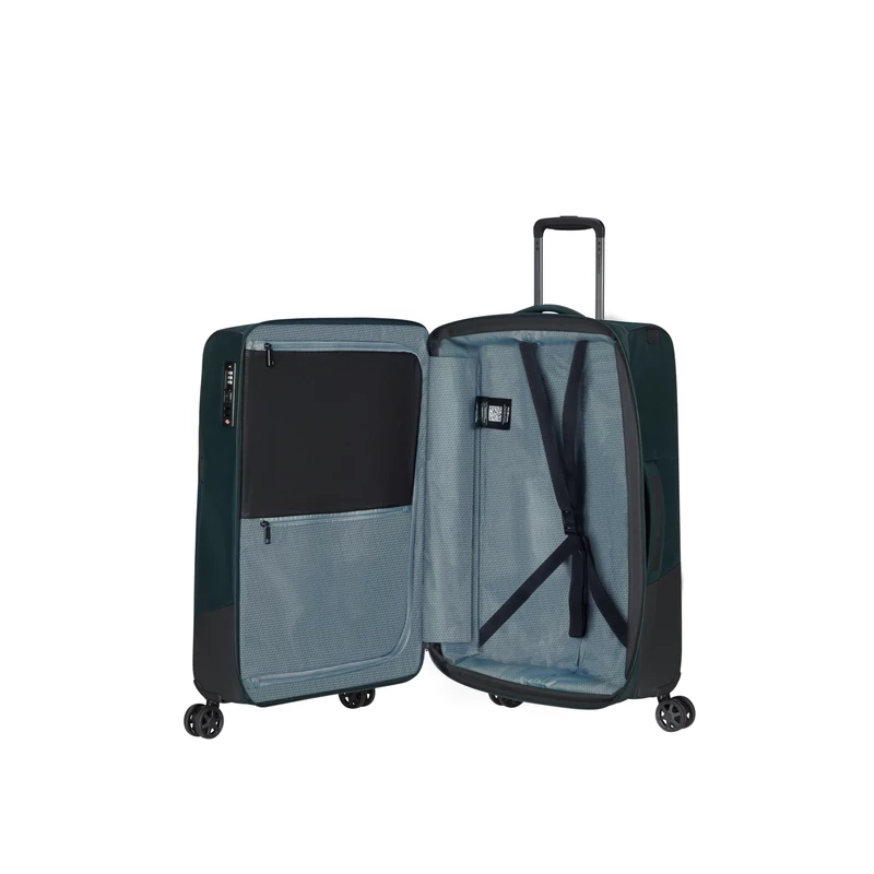 Samsonite Biz2Go TRVL spinner 4-kerekes bővíthető bőrönd 66 x 43 x 25/28 cm, sötétkék