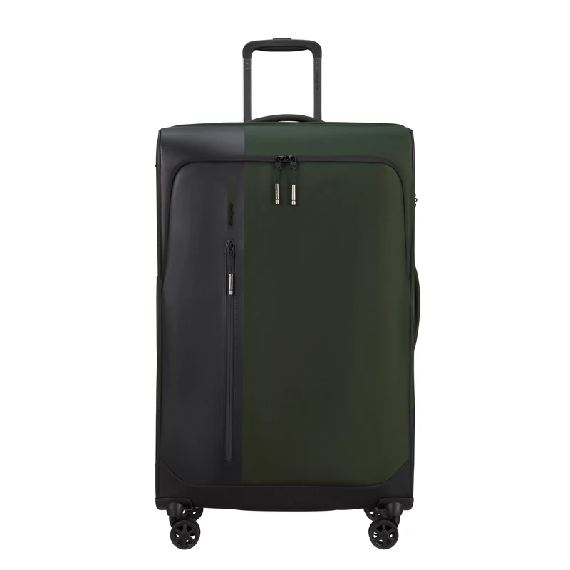 Samsonite Biz2Go TRVL spinner 4-kerekes bővíthető bőrönd 77 x 48 x 29/32 cm, khaki