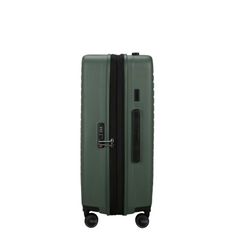 Samsonite Restackd spinner 4-kerekes keményfedeles bővíthető bőrönd 68 x 46 x 26/29 cm, khaki