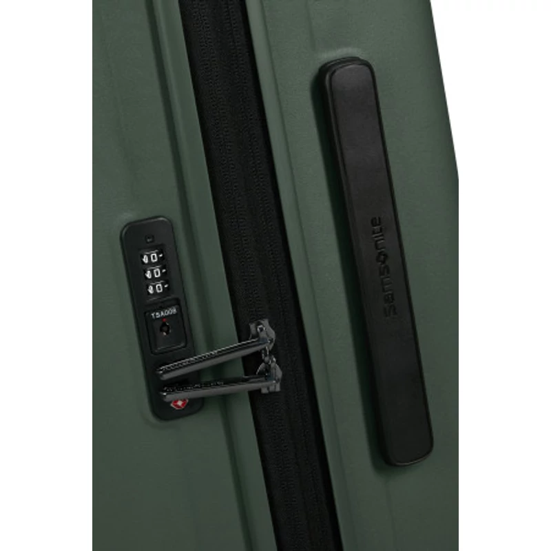 Samsonite Restackd spinner 4-kerekes keményfedeles bővíthető bőrönd 68 x 46 x 26/29 cm, khaki