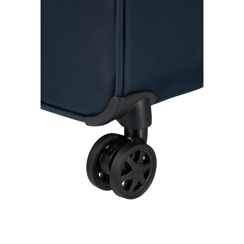 Samsonite Urbify spinner 4-kerekes bővíthető bőrönd 68 x 43 x 27/31 cm, sötétkék