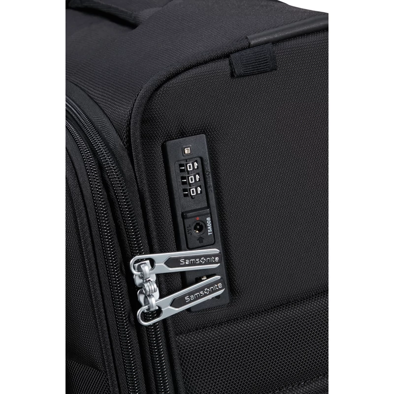 Samsonite Urbify spinner 4-kerekes bővíthető bőrönd 78 x 48 x 30/34 cm, fekete