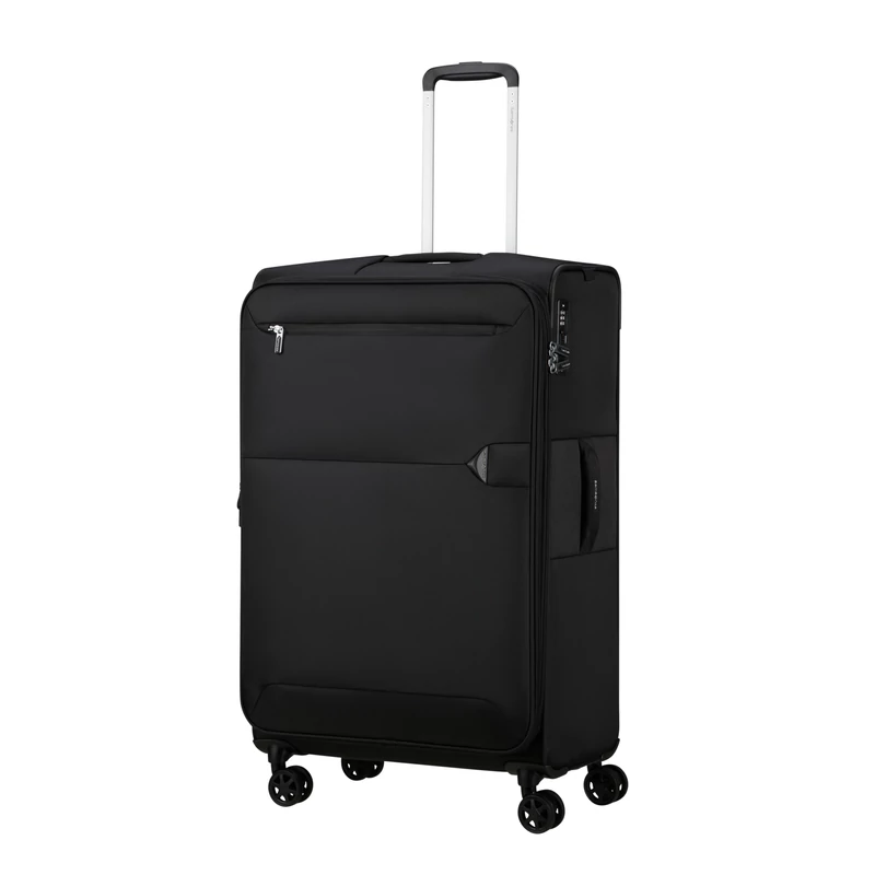 Samsonite Urbify spinner 4-kerekes bővíthető bőrönd 78 x 48 x 30/34 cm, fekete