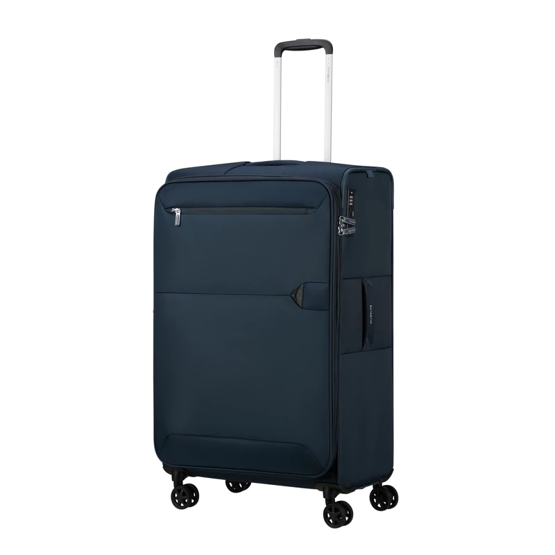 Samsonite Urbify spinner 4-kerekes bővíthető bőrönd 78 x 48 x 30/34 cm, sötétkék