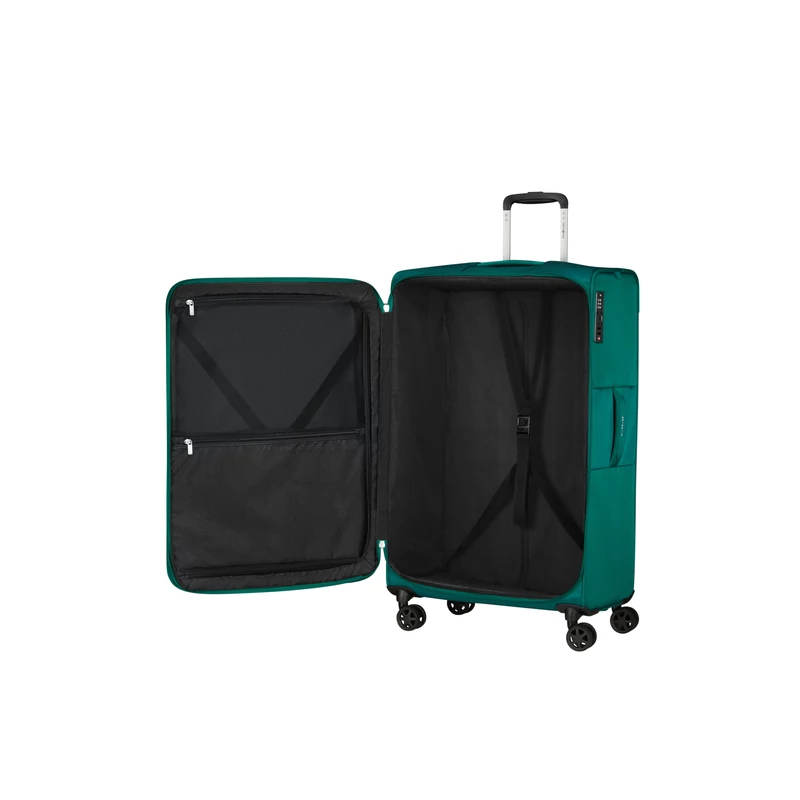 Samsonite Urbify spinner 4-kerekes bővíthető bőrönd 78 x 48 x 30/34 cm, zöld