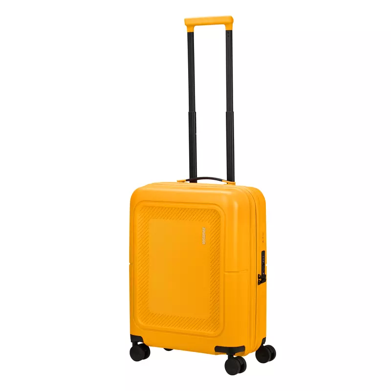 American Tourister Dashpop 4-kerekes keményfedeles bővíthető kabin bőrönd 55x40x20/23 cm, sárga