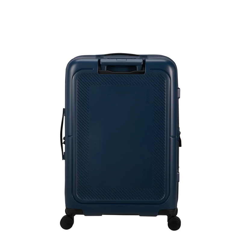 American Tourister Dashpop 4-kerekes keményfedeles bővíthető bőrönd 67 x 45 x 28/32 cm, sötétkék