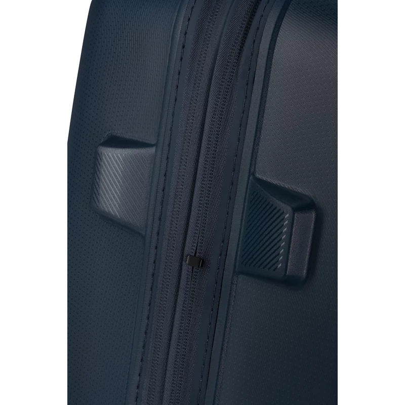 American Tourister Dashpop 4-kerekes keményfedeles bővíthető bőrönd 67 x 45 x 28/32 cm, sötétkék