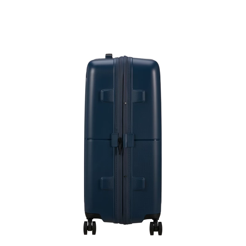 American Tourister Dashpop 4-kerekes keményfedeles bővíthető bőrönd 67 x 45 x 28/32 cm, sötétkék