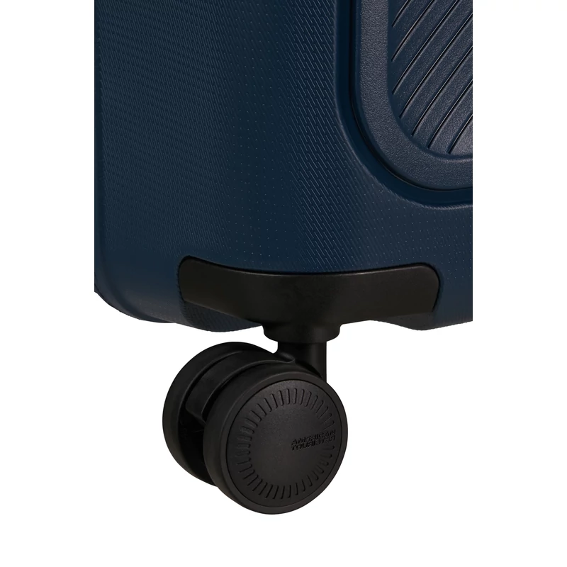 American Tourister Dashpop 4-kerekes keményfedeles bővíthető bőrönd 67 x 45 x 28/32 cm, sötétkék