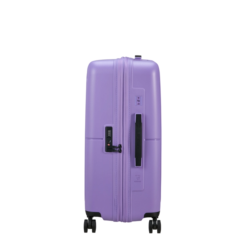 American Tourister Dashpop 4-kerekes keményfedeles bővíthető bőrönd 67 x 45 x 28/32 cm, lila
