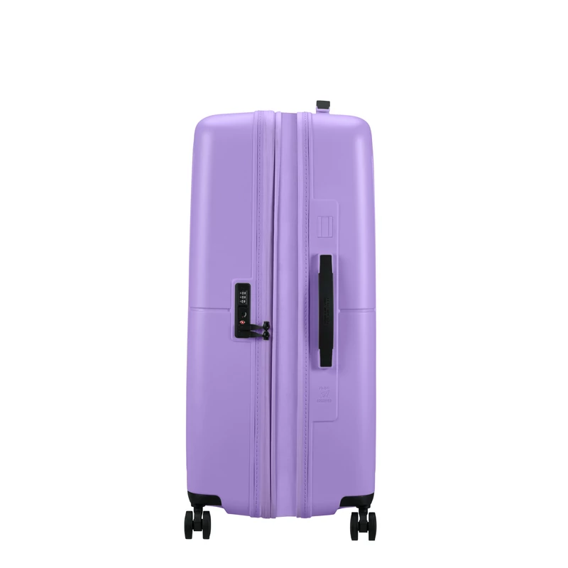 American Tourister Dashpop 4-kerekes keményfedeles bővíthető bőrönd 77 x 50 x 30/33 cm, lila