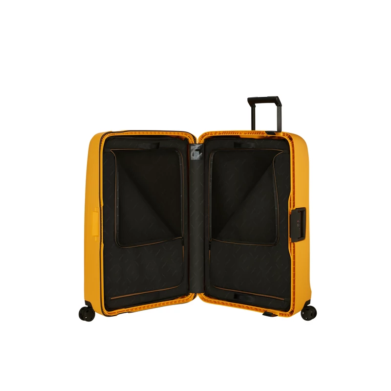 Samsonite Essens spinner 4-kerekes keményfedeles extra nagy bőrönd  81 x 56 x 34 cm, sárga