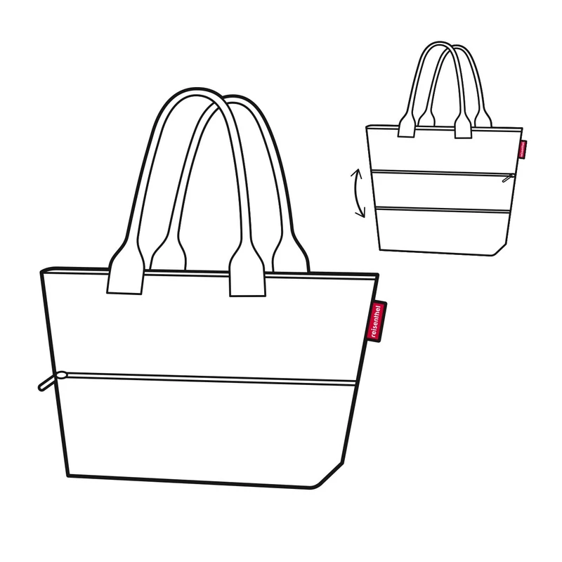 Reisenthel Shopper e1, dots white