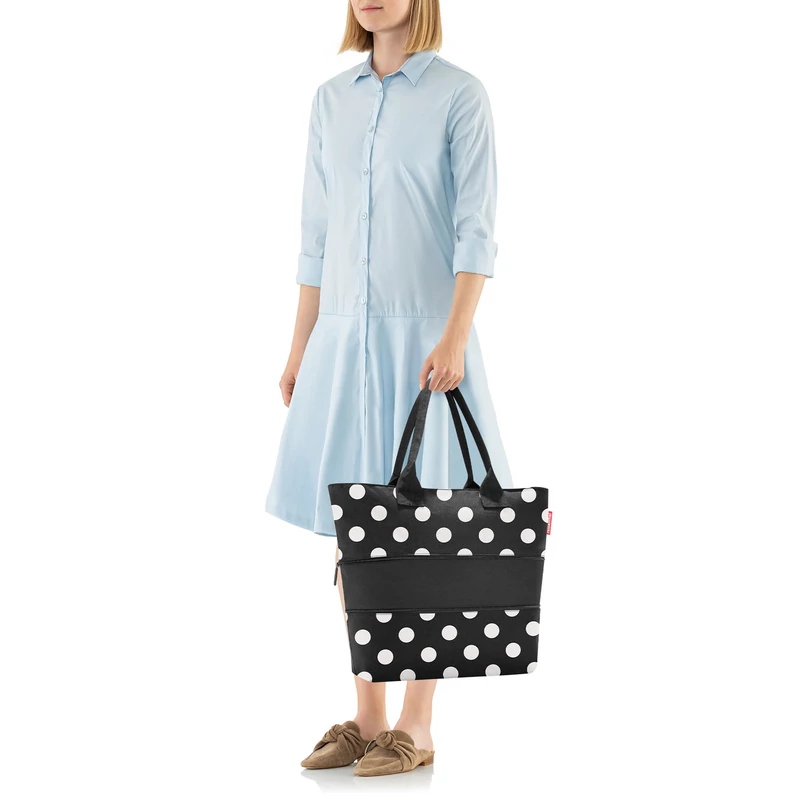 Reisenthel Shopper e1, dots white