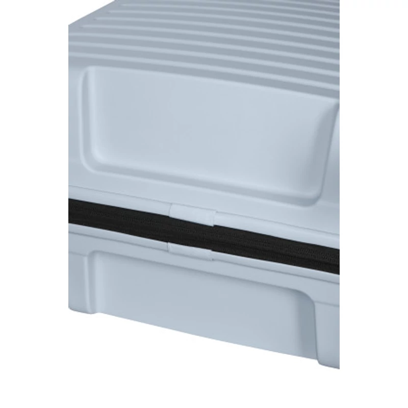 Samsonite Restackd spinner 4-kerekes keményfedeles bővíthető bőrönd 68 x 46 x 26/29 cm, halványkék
