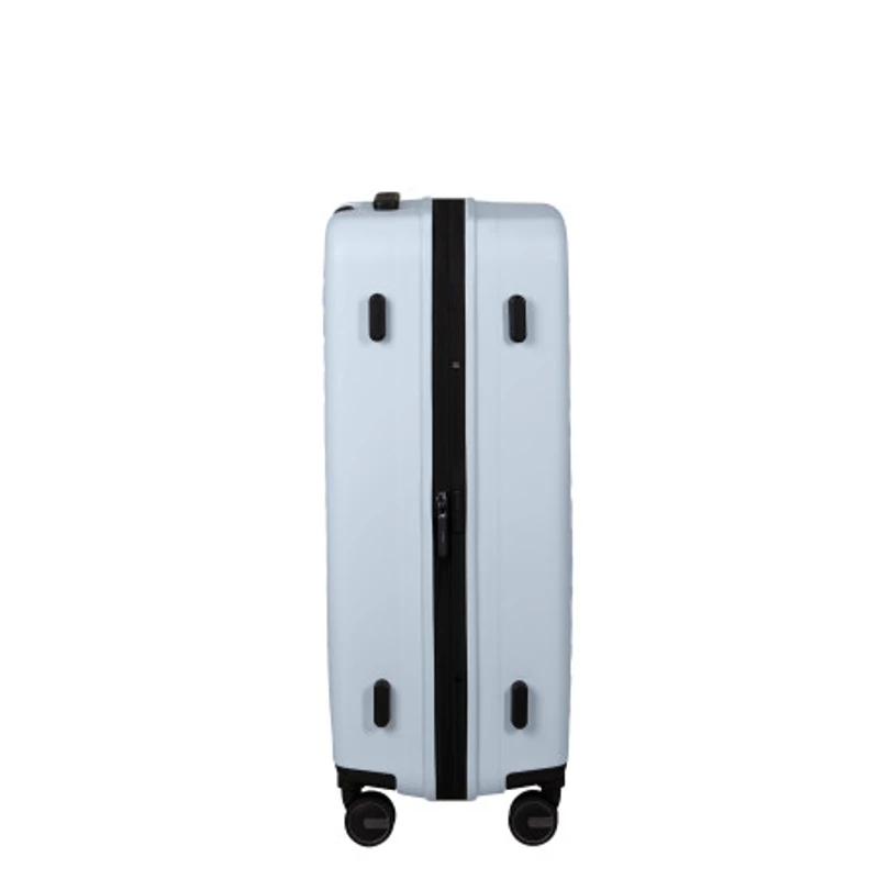 Samsonite Restackd spinner 4-kerekes keményfedeles bővíthető bőrönd 68 x 46 x 26/29 cm, halványkék