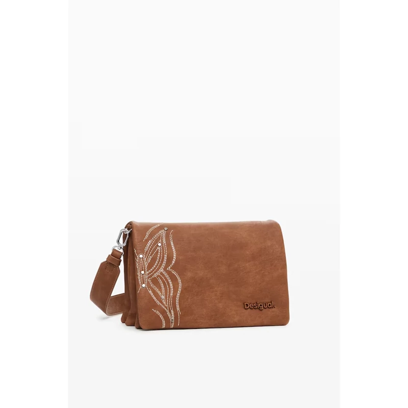 Desigual női divattáska, Goodall sand Dortmund flap 2.0, barna