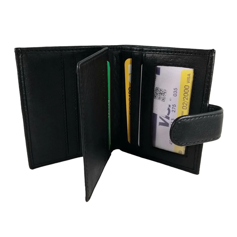 Bőr kártyatartó La Scala LUX, fekete