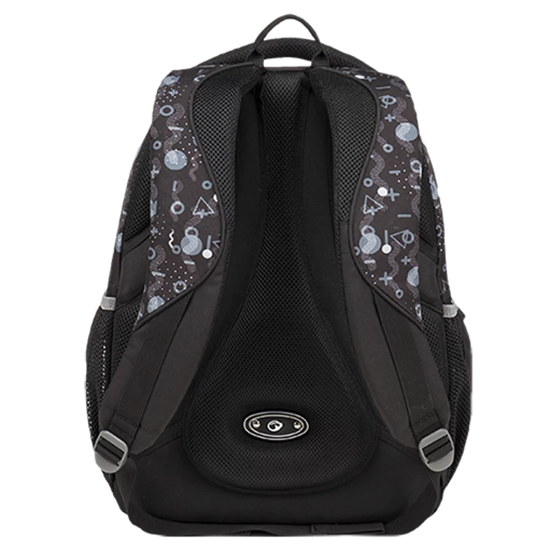 Bagmaster iskolatáska MAXVELL, fekete-szurke-lila