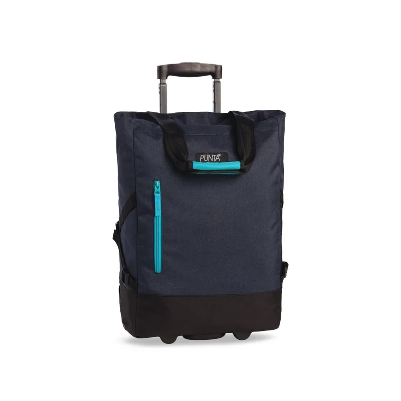 Punta gurulós bevásárlótáska, sötét kék